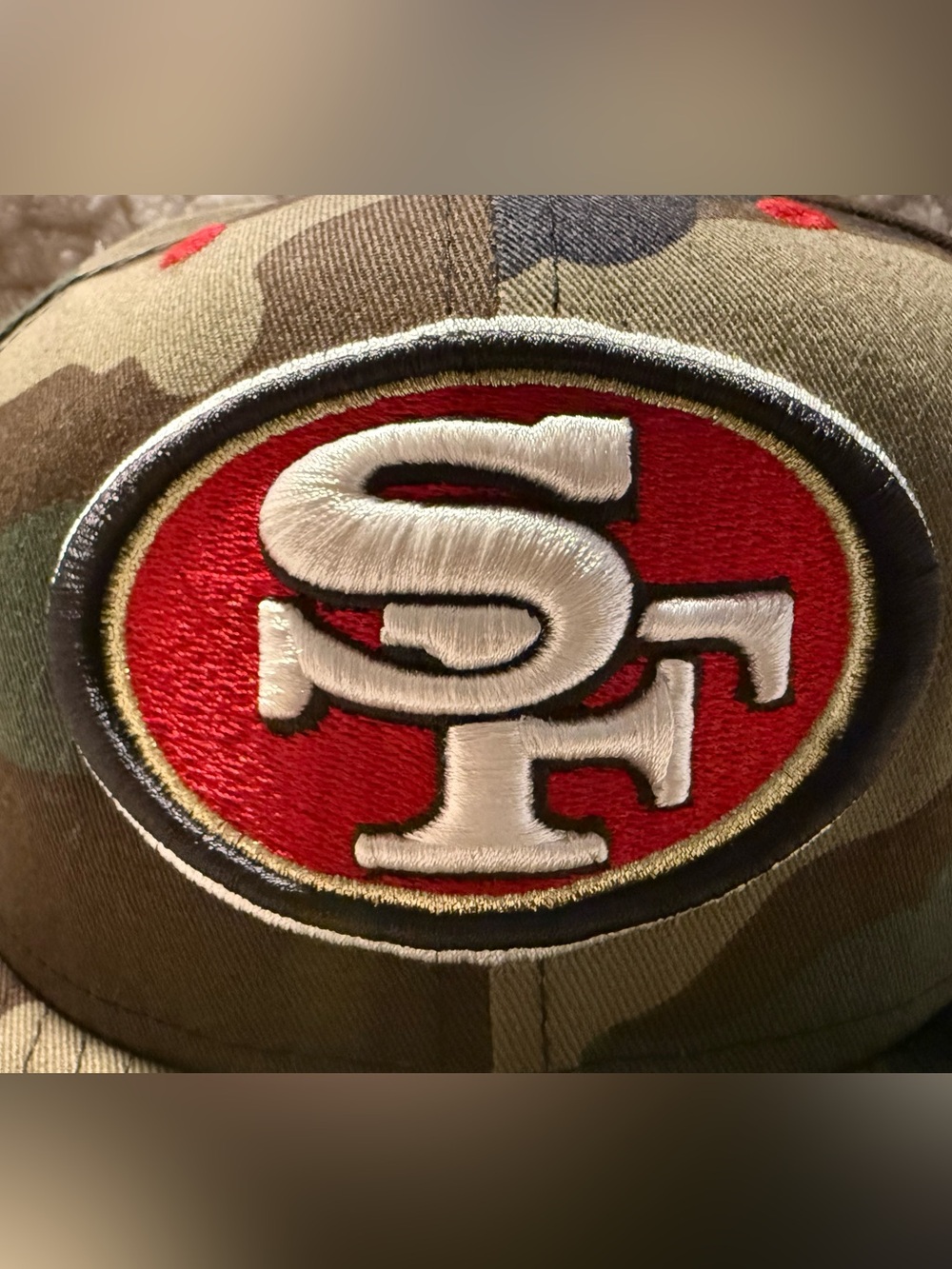 San Francisco 49ers New Era NFL Logo Fitted Cap - Black & White #49ers